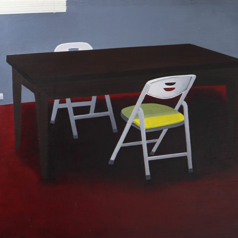 Table and Chairs #2 - 2014 - Acrylic on canvas - 40cm x 50cm
