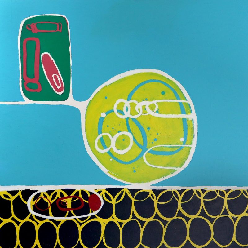 Yellow Spot -2019 - Oil on wood panel - 50cm x 50cm