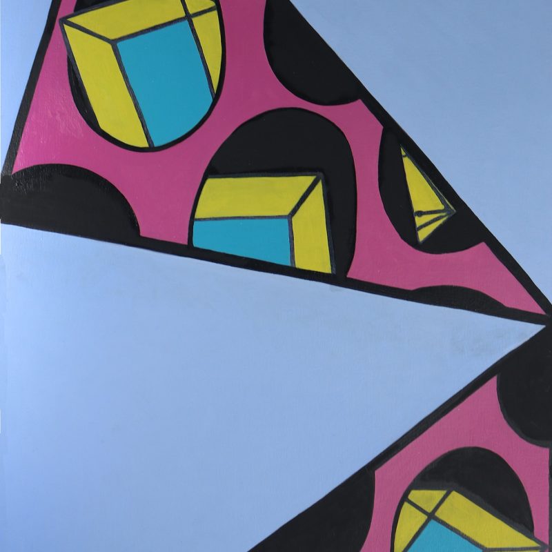 Square Peg Round Hole #2 - 2020 - Oil on Canvas - 102cm x 56cm